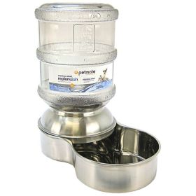 Petmate Replendish Stainless Steel Waterer - 1 Gallon