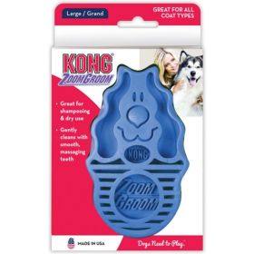 KONG Zoom Groom Dog Brush - Boysenberry - Large