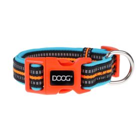 DOOG Neoprene Dog Collar Beethoven Neon Medium Orange/Blue