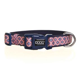 DOOG Neoprene Dog Collar Gromit Small Blue/Pink