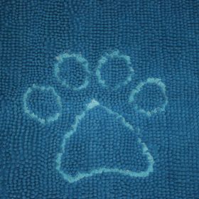 DGS Pet Products Dirty Dog Door Mat Large Aqua 35" x 26" x 2"