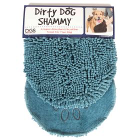 DGS Pet Products Dirty Dog Shammy Towel Pacific Blue 13" x 31" x 0.5"