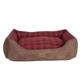 Pendleton Pet Classics Kuddler (Color: Red Ombre Plaid, size: large)