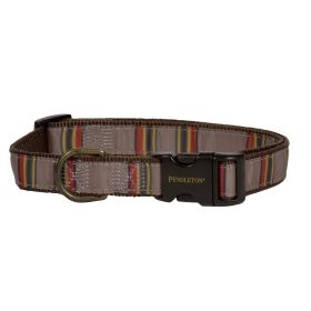 Pendleton Pet Vintage Camp Hiker Collar (Color: Mineral Umber, size: medium)