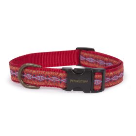 Pendleton Pet Classics Collar (Color: Diamond River Scarlet, size: large)