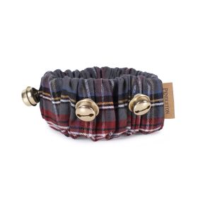 Pendleton Pet Jingle Collar (Color: Grey Stewart, size: small)